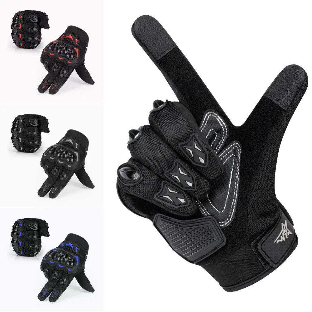 Motorcycle Gloves for Men Motorbike Riding Sports Touchscreen Full Finger Gloves