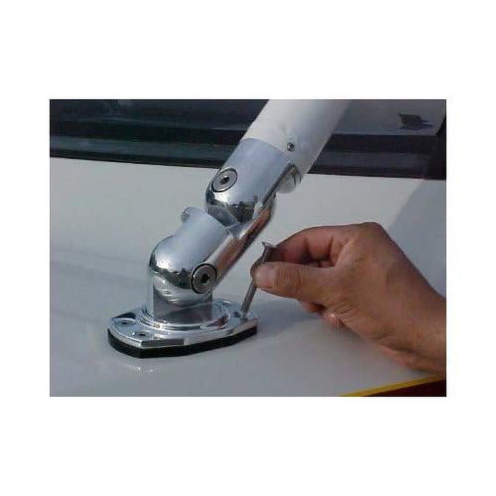 Wakeboard Tower Feet Kit, Mounting Hardware Fits Most  Tubing, Mounts Are Polished Aluminum, Hardware Is Stainless Steel, Kit Includes 4 Complete Mounting Feet, Backing Plates, Rubber Pads