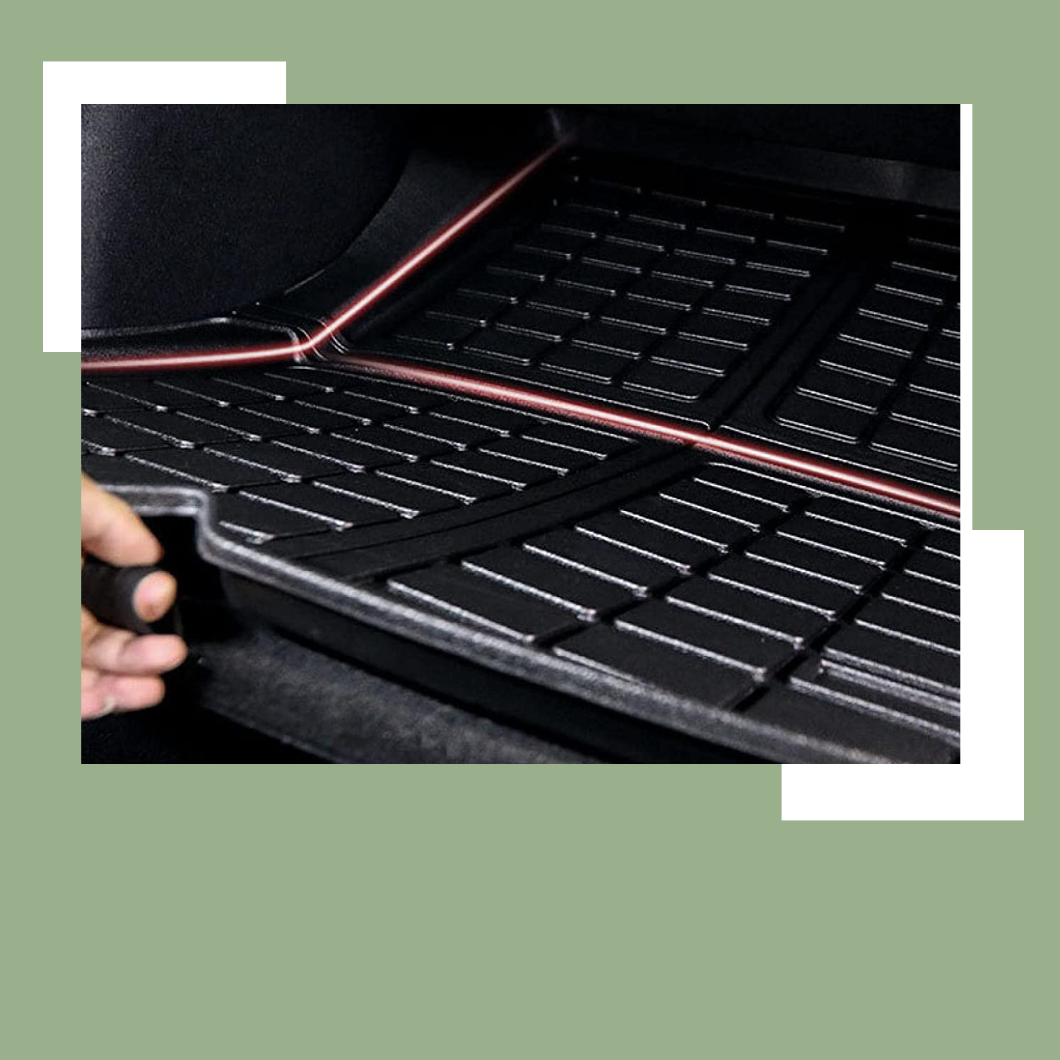 Tesla Model y Trunk Mat Cargo Liner All Weather TPE Mat Rear Trunk Mat