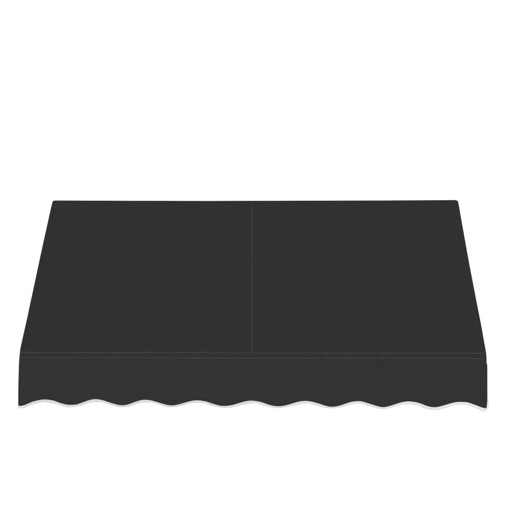 Awntech 8.375 ft San Francisco Fixed Awning Acrylic Fabric, Black