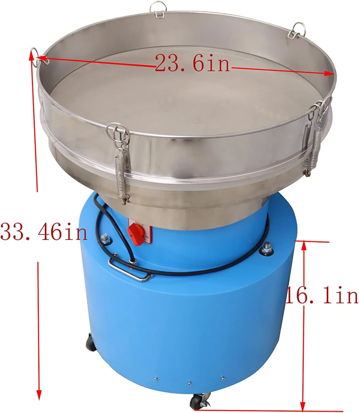 Electric Vibrating Sieve Powder Shaker Sifter Dia. 23.6