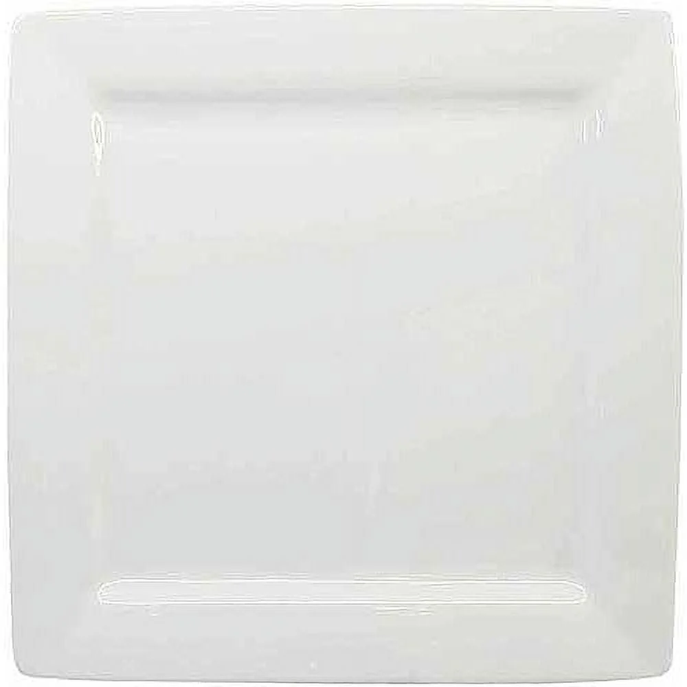 Better Homes & Gardens Square Porcelain Dinner Plates, White, Set of 6