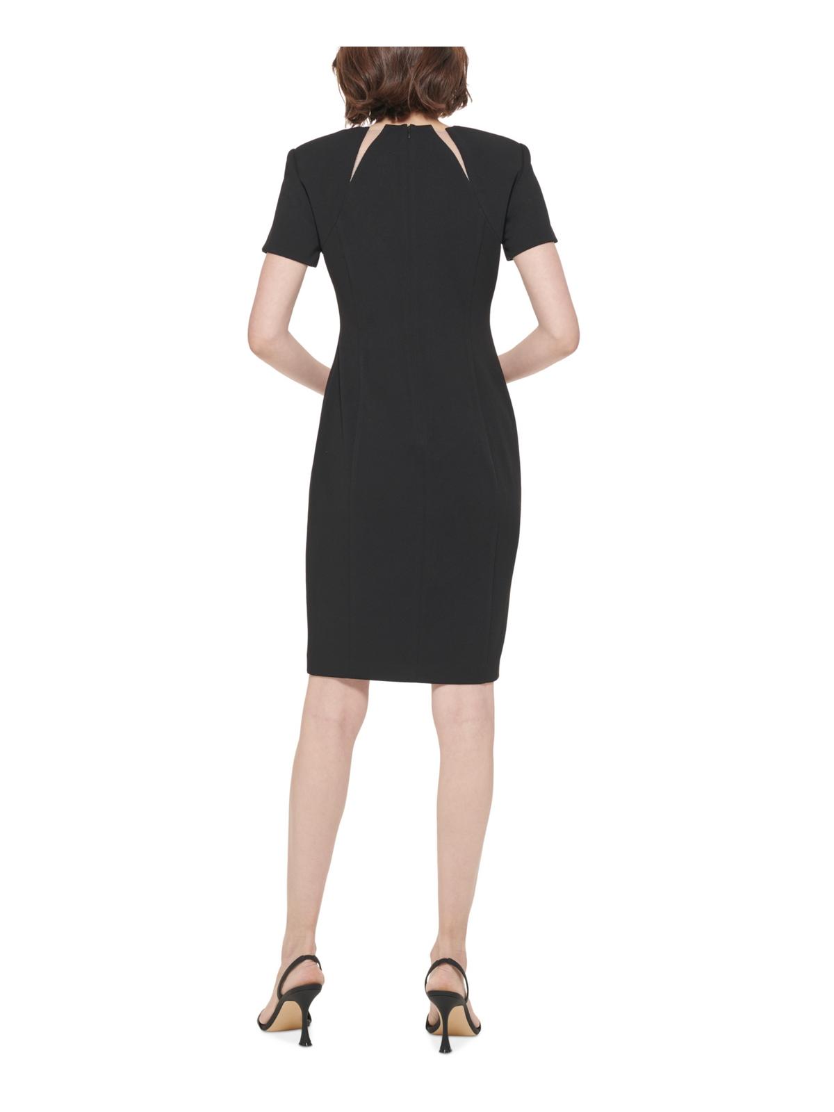 Calvin Klein Womens Cutout Knee-Length Sheath Dress