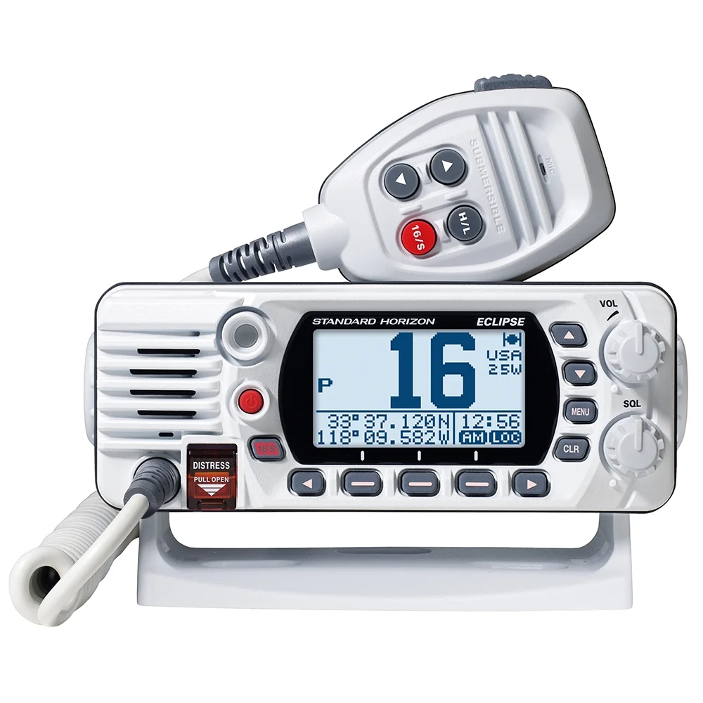 Standard STDGX1400W Eclipse GPS Compatible White Class D 25 Watt VHF