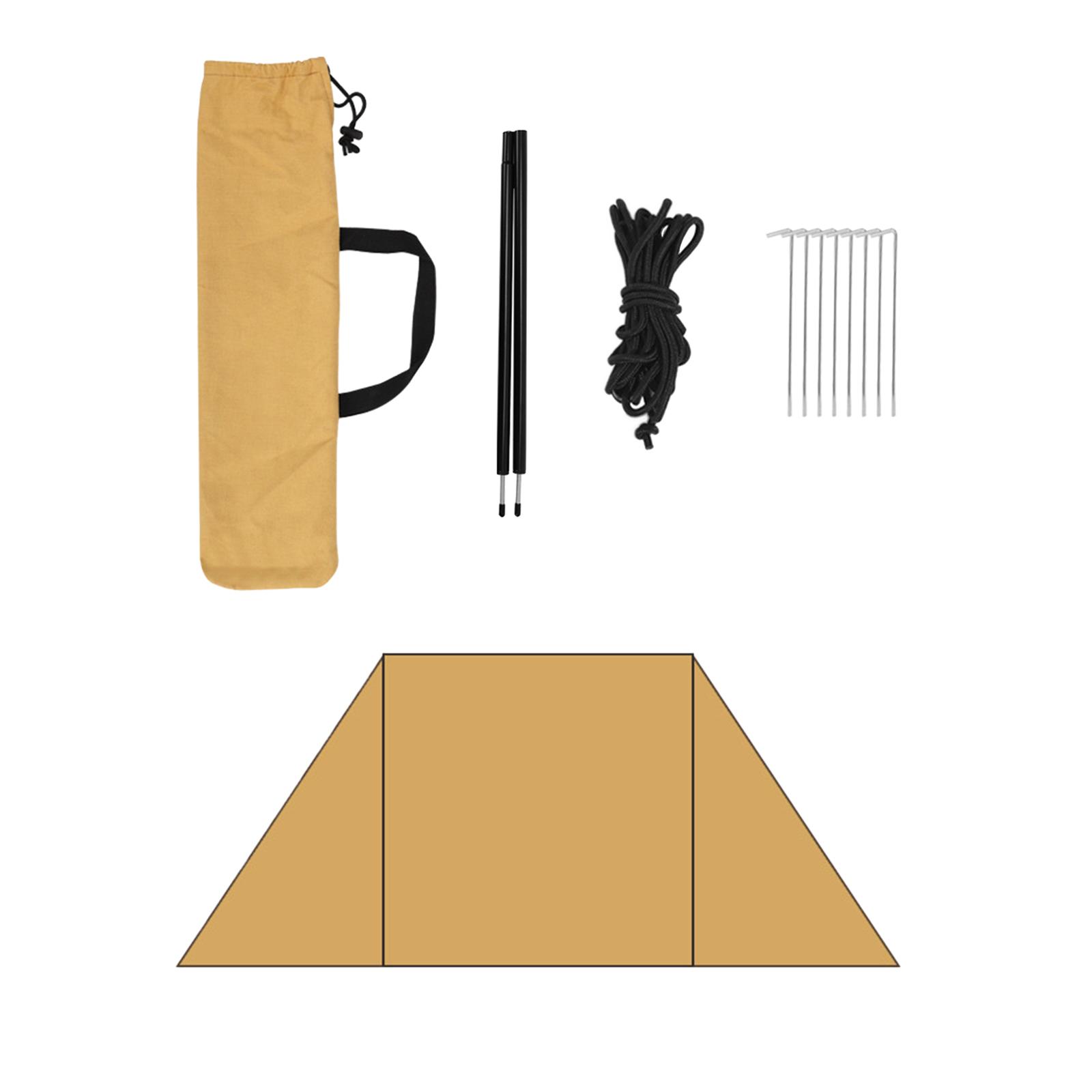 Camping Windshield Windscreen, Portable Lightweight Wind Protection Shelter for Backpacking/ BBQ/ Cooking/ Hiking