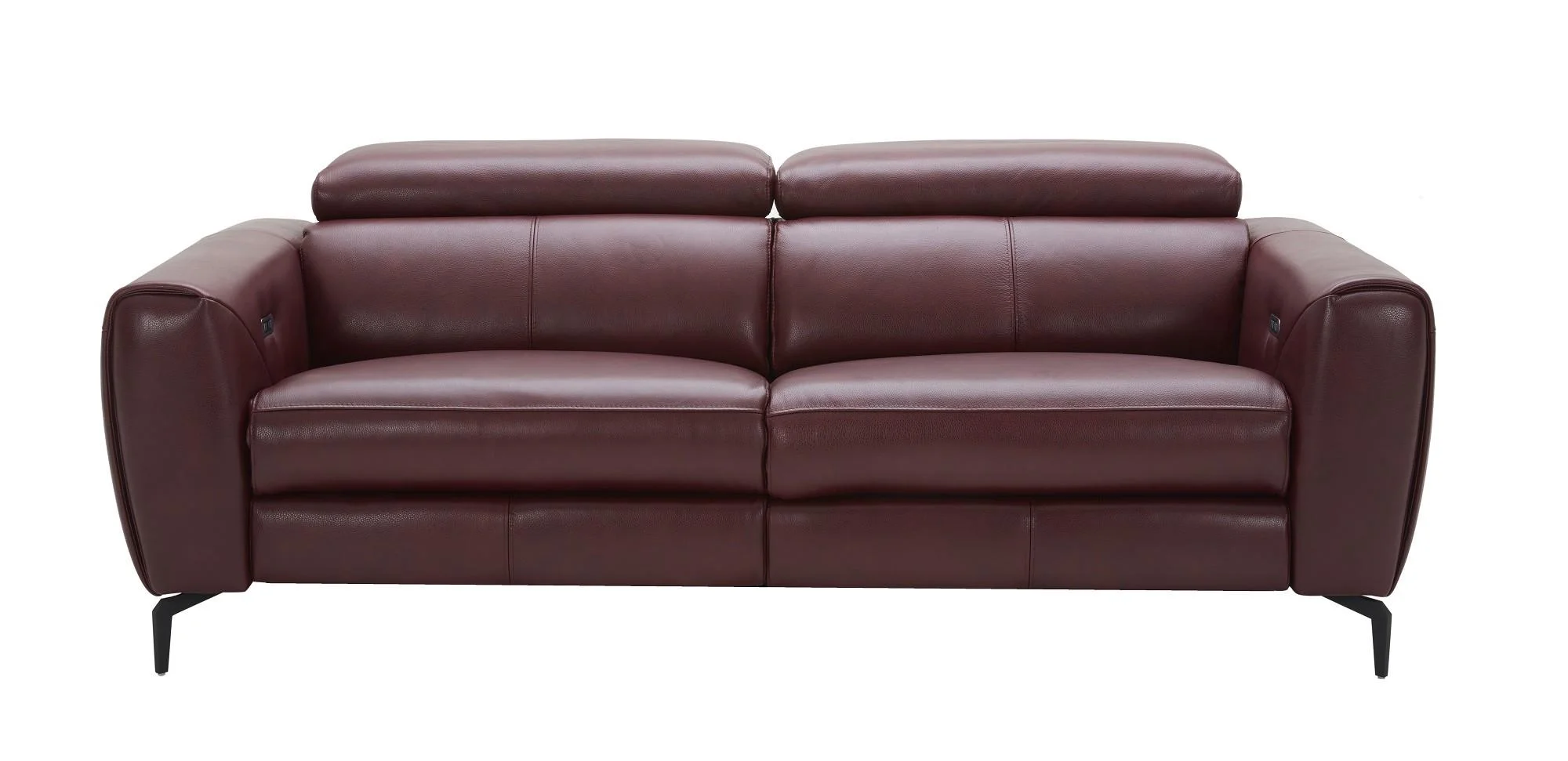 J&M Lorenzo Modern Motion Living Room Sofa in&nbsp;MERLOT Contemporary