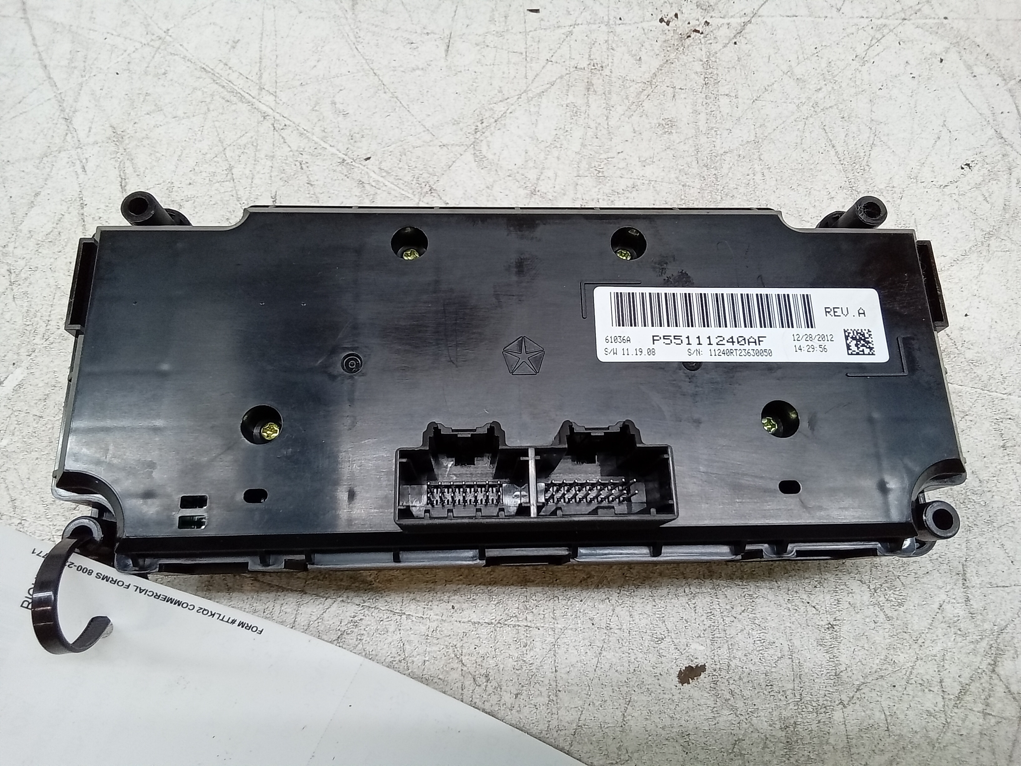 Pre-Owned 13 Dodge Caravan Temperature Control W/ 3 Zone Control OEM (Good)