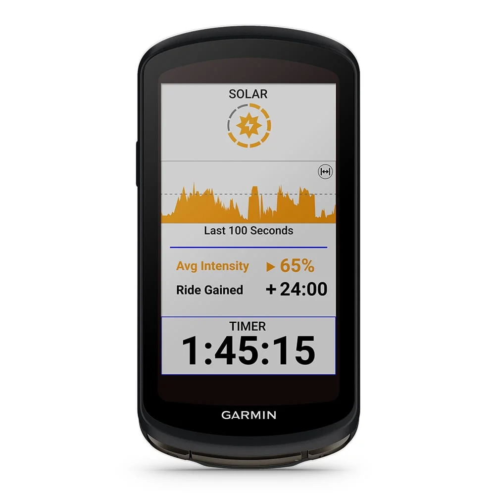 Garmin Edge 1040 Solar GPS Bike Computer with Garmin Bike Speed 2 & Cadence Sensor 2, HRM-Dual, White Silicone Case, PlayBetter Tempered Screens, & Mounts