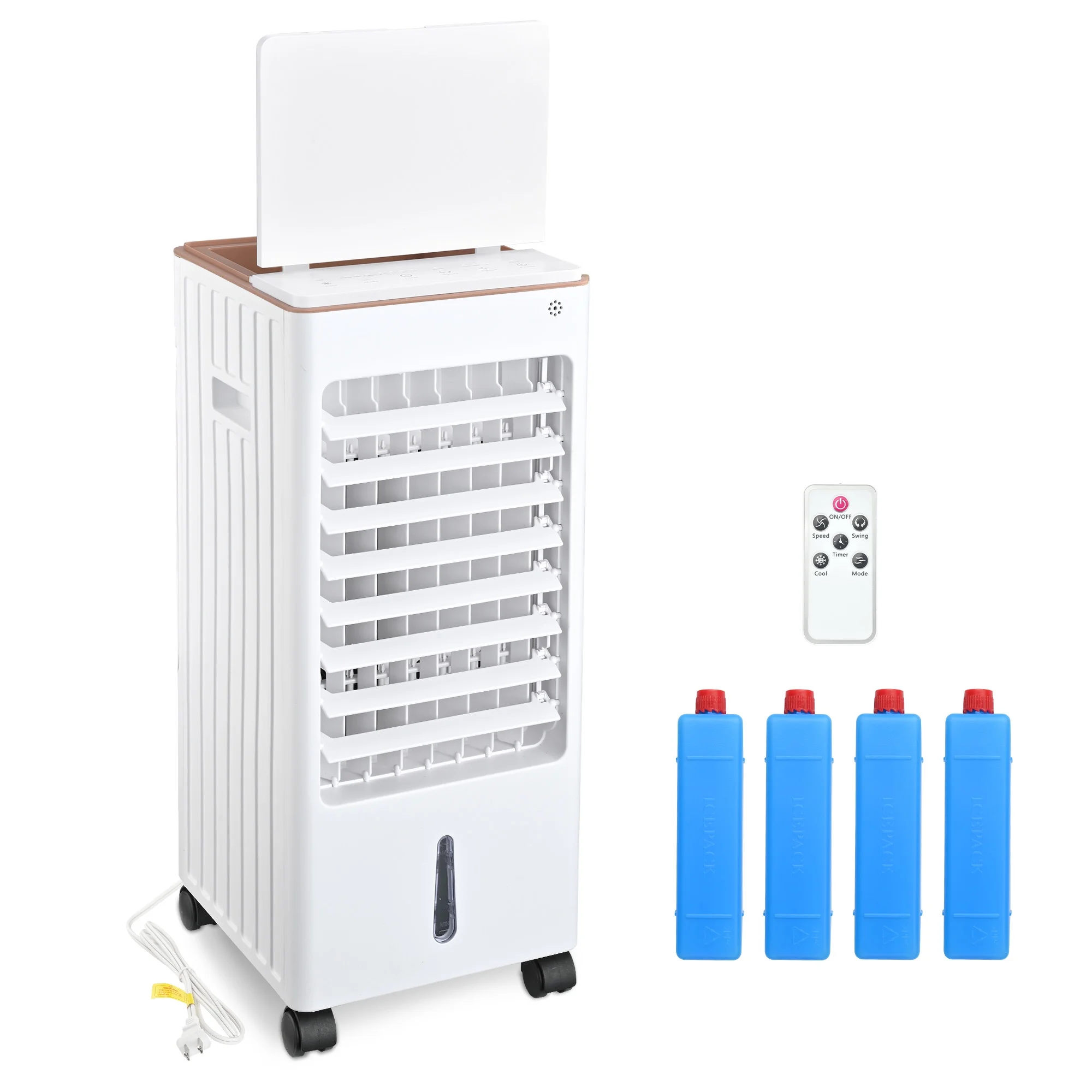 Portable Air Cooler with Double Tank Design and Adjustable Louver - Stay Cool Anywhere