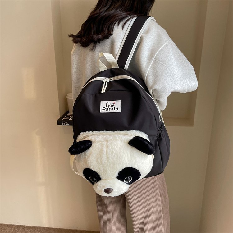 Cute Panda Backpack Oxford cloth School Bag Large Capacity Students Casual Backpacks New