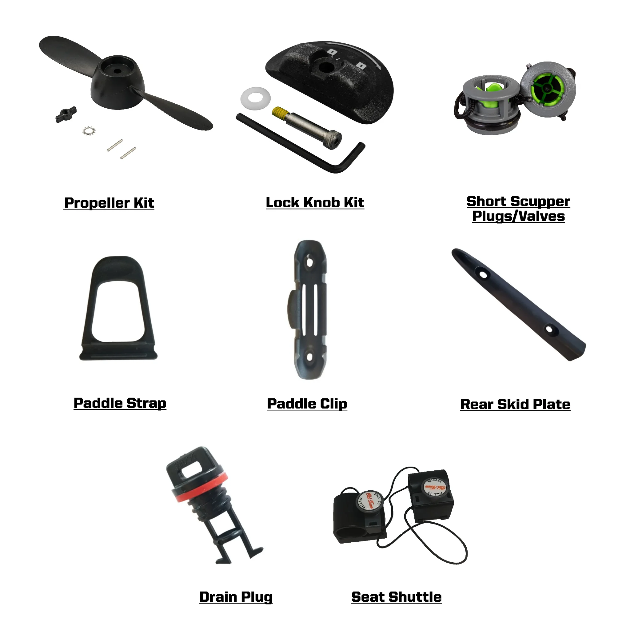 Old Town Sportsman 106/120/Salty PDL Replacement Parts Kit