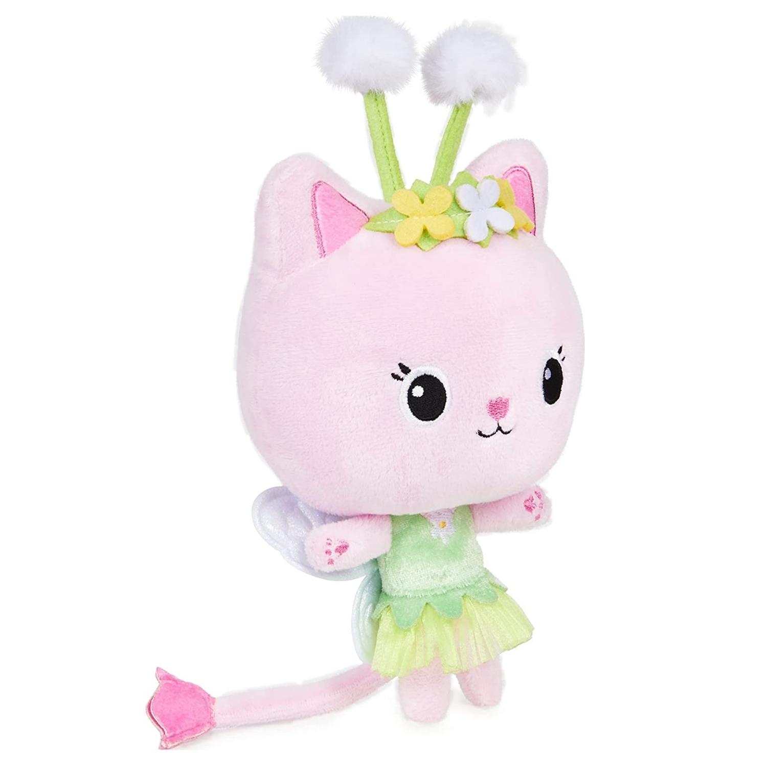 Gabby’s Dollhouse, 7-inch Kitty Fairy Purr-ific Plush Toy, Kids Toys Premium Stuffed Plush Toy Pal Buddy Great Gift for Kids  Ages 3 and up & CUSTOM Storage Carrier