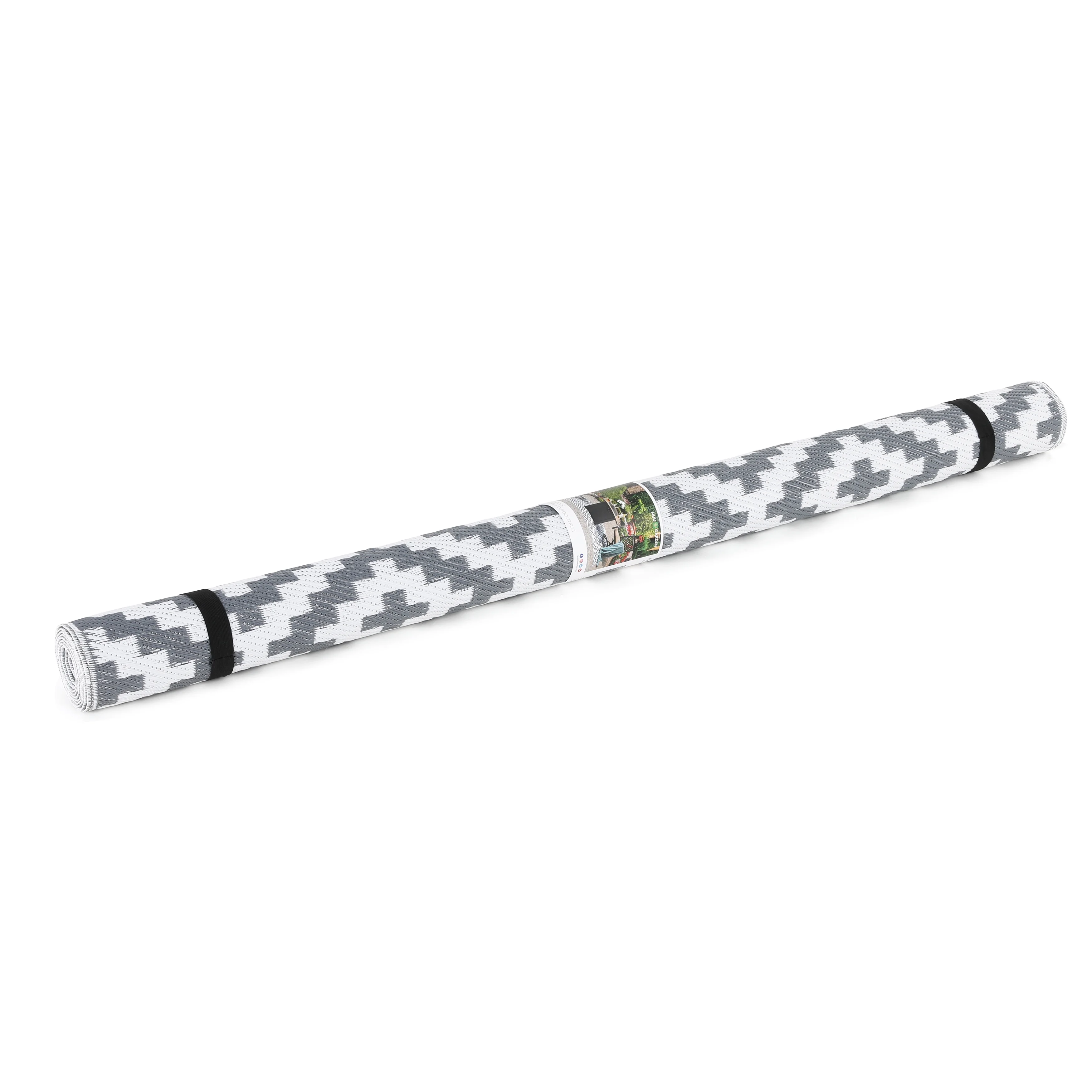 Nuu Garden 5'x 7' Reversible Mats, Plastic Straw Rug, Modern Area Rug, Large Floor Mat and Rug for Outdoor, RV, Patio, Backyard, Deck, Picnic, Beach, Trailer, Camping