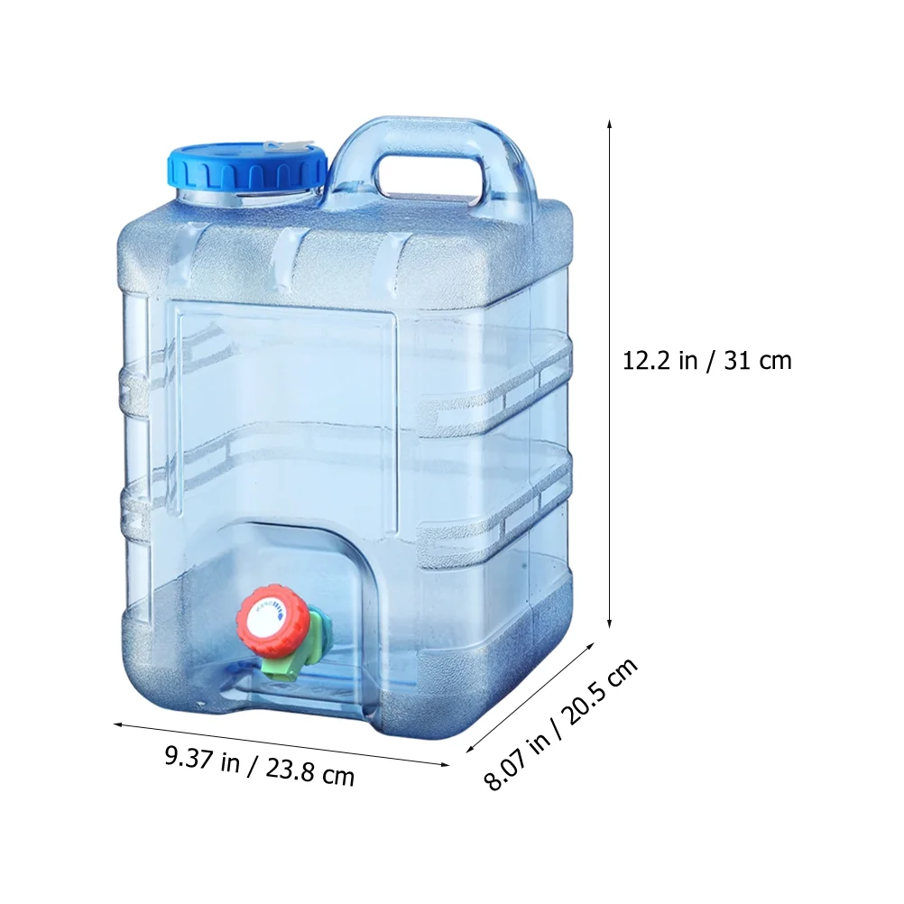 HOMEMAXS Outdoor Water Container Large Capacity Water Jug Portable PC Water Bucket Camping Supply