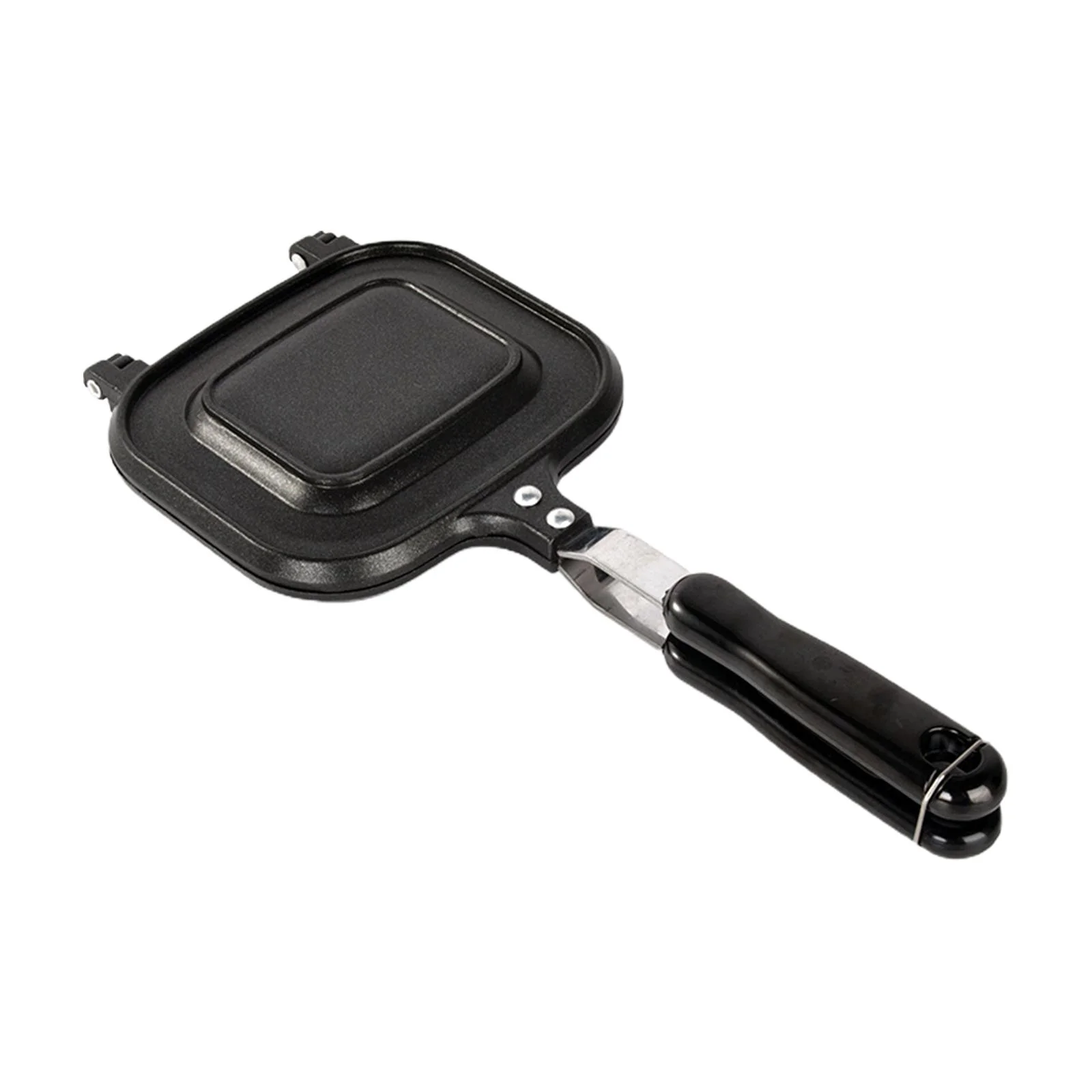 Bread Toast Maker Pan Double Sided with Heat Resistant Handles Non Stick Sandwiches Maker for Gas Top