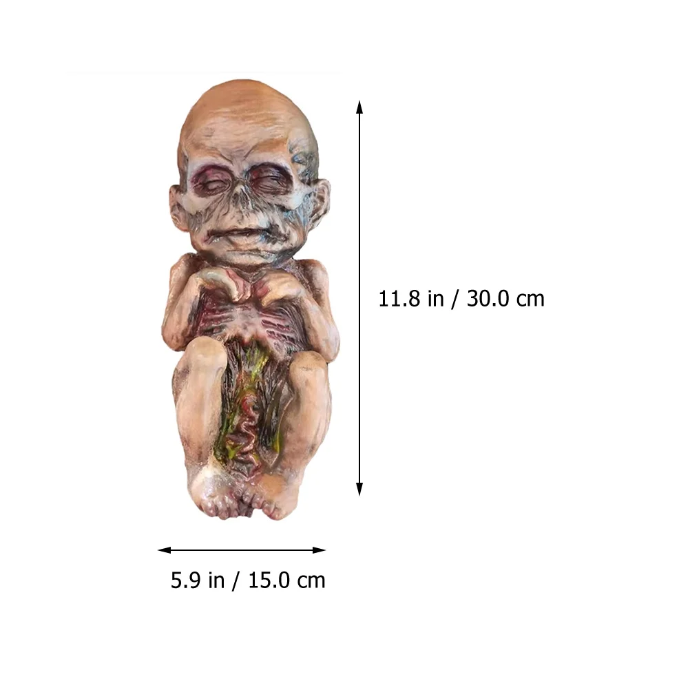 Etereauty Doll Halloween Baby Mummy Haunted Ghost Scary Horror Spooky Dolls Zombie Creepy Decor Ornament Scene Layout Supplies