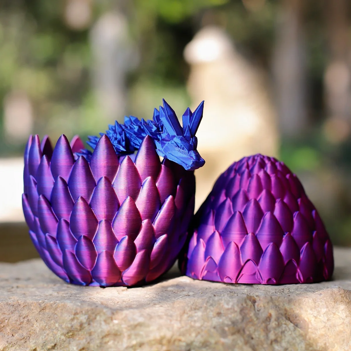 Girony 3D Printed Crystal Dragon in Egg ,Crystal Dragon Fidget Toy, Articulated Dragon Eggs Fidget Toy Surprise for Adults, Flexiable Relife Fidget