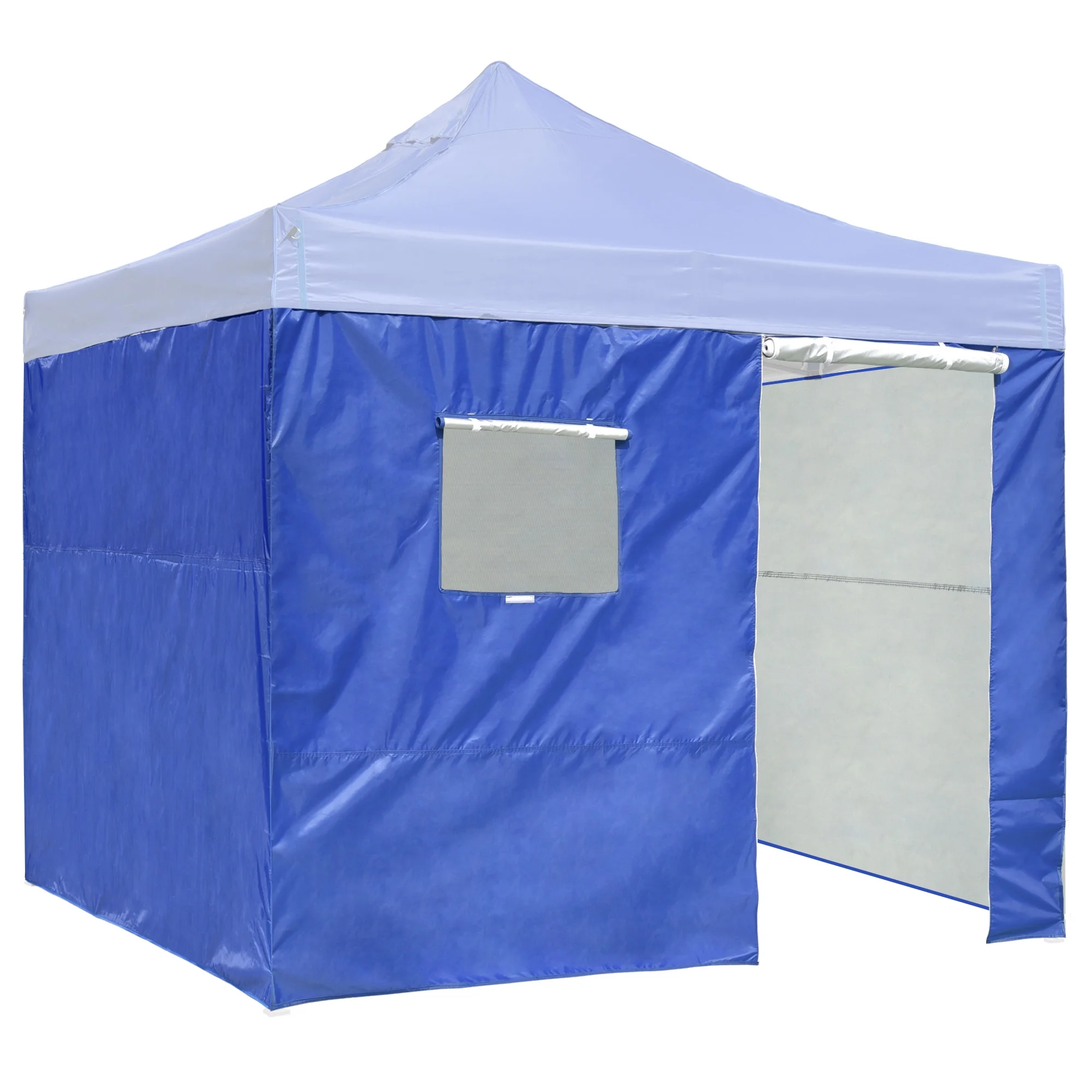 InstaHibit 10x6.5 Ft Pop up Canopy Sidewall Kit Door Window 4 Pieces Camping