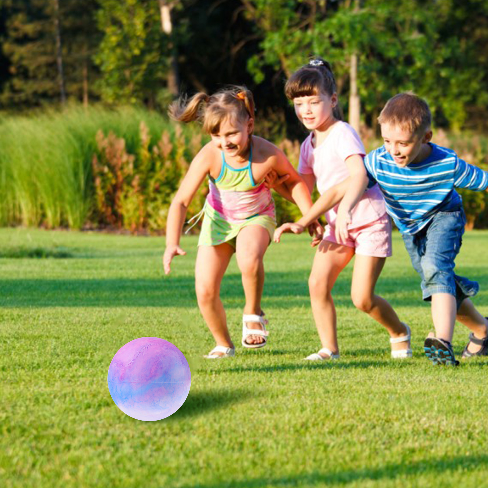 2 Pcs Beach Ball Portable Balls Toys Game Props Children’s Inflatable Playsets Chidrens