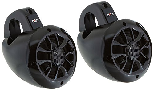 Noam N4 - Pair of 4 2-way Wakeboard Mountable Speakers, Marine Grade Waterproof Construction for Utv, Boats, ATV Golf Carts and More