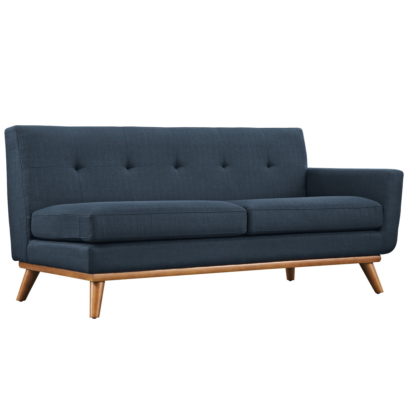 Modway Engage Right-Arm Upholstered Fabric Loveseat in Azure