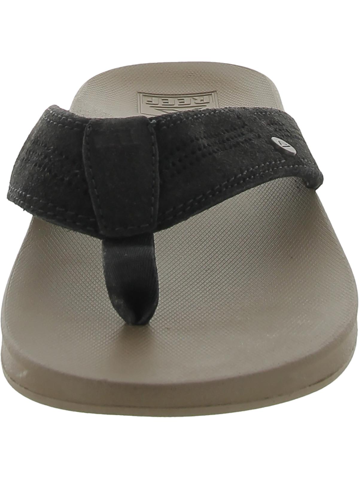 Reef Mens Cushion Lux Leather Thong Flip-Flops