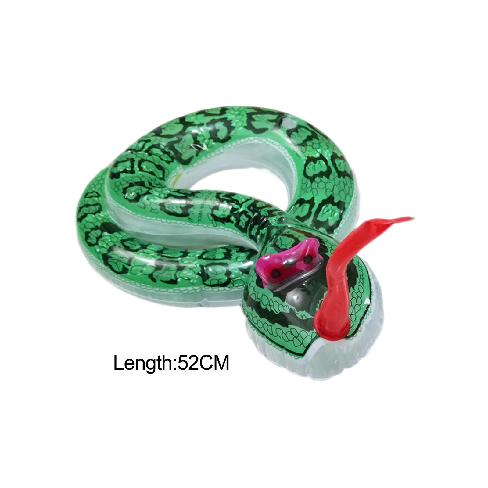Fake Snake Scary Creepy Snake Toy Simulation Inflatable Animal Toys Realistic Inflatable Snake Model Tabletop Decor Props Party Tricks Toy