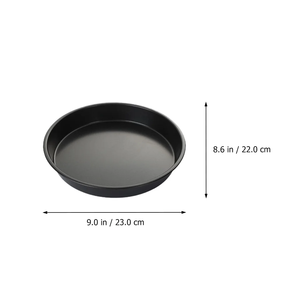 1 Set 5pcs Baking Pan Baking Tools Pizza Toast Pans for Home Bakery (Black)