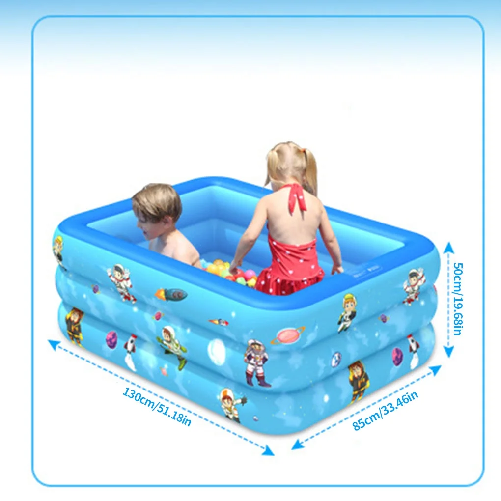 TureClos Large Children Kiddie Household Cartoon Raft Beach Swimming Pool