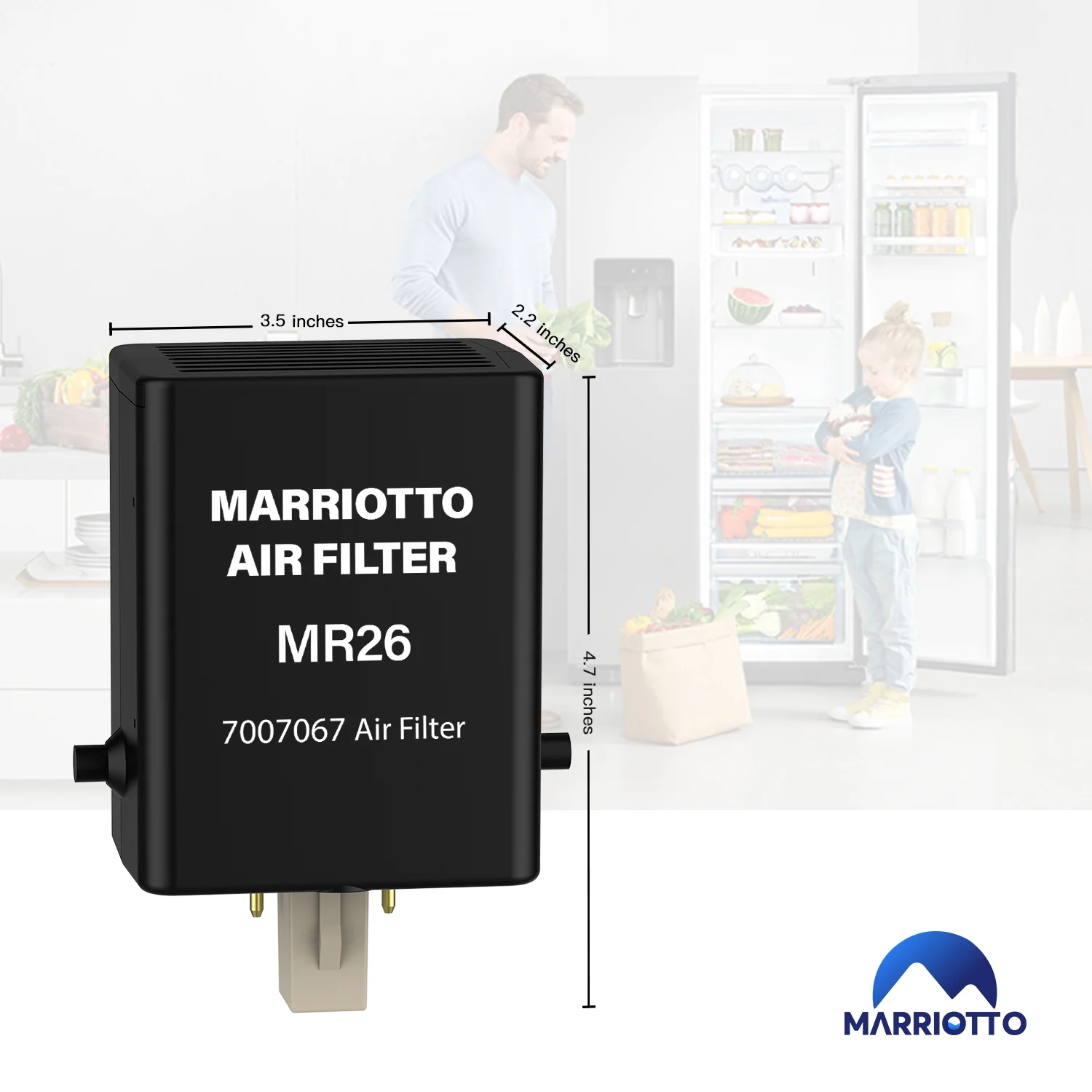 MARRIOTTO Air Filter Replacement for Refrigerator 7007076 Air Filter, 1 Pack