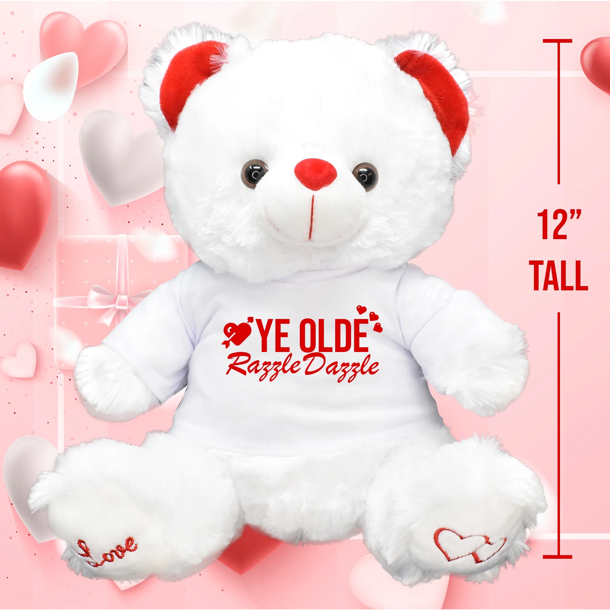 Ye Olde Razzle Dazzle Funny Teddy Bear Plush Girlfriend Boyfriend Husband Best Friend Galentines