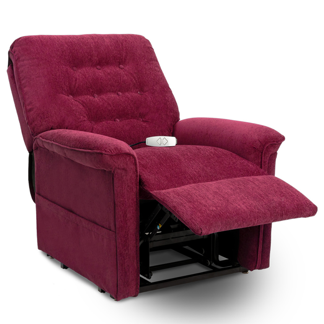 Pride Mobility LC-358 Heritage Lift reclining chair-Crypton Red-Petite Wide (LC-358PW)