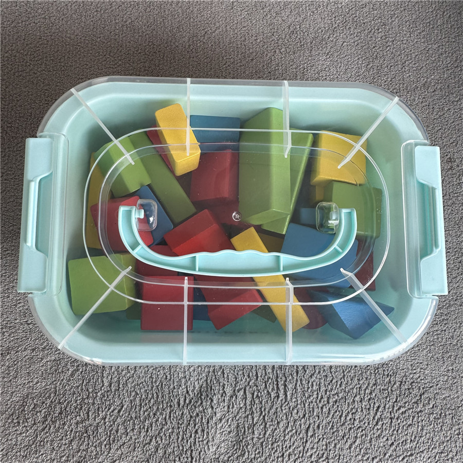 BTFRYRS Magnetic Cube Toys building blocks with Storage Box Wooden Building Set Gifts for Boys and Girls