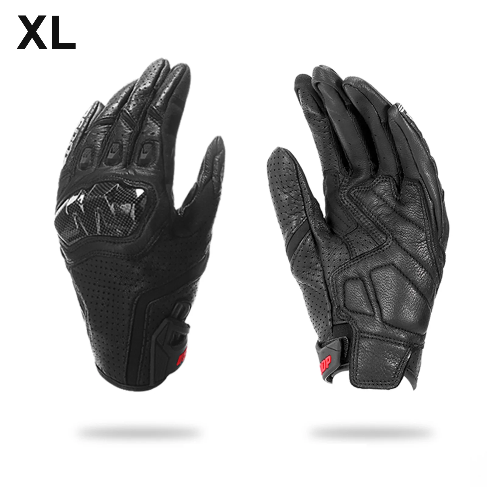 Apexeon Gloves for Motorcycle Riding, Touchscreen Motocross Dirt Bike Gloves, Carbon Fiber Knuckle Protection, All Finger Coverage
