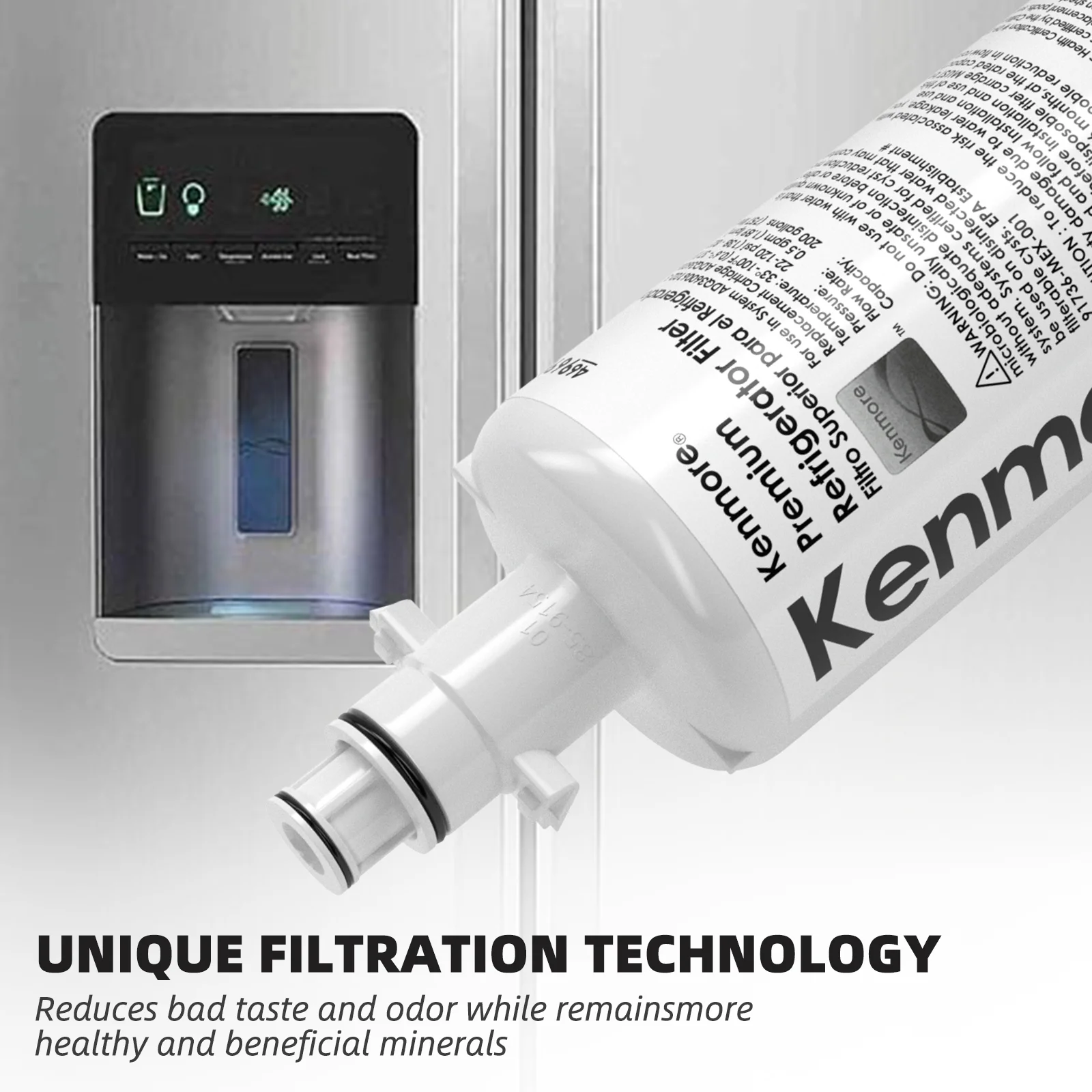 6 Pack Kenmore 9690 46-9690 Compatible with LT700P, ADQ36006102 Refrigerator Water Filter, ADQ36006101