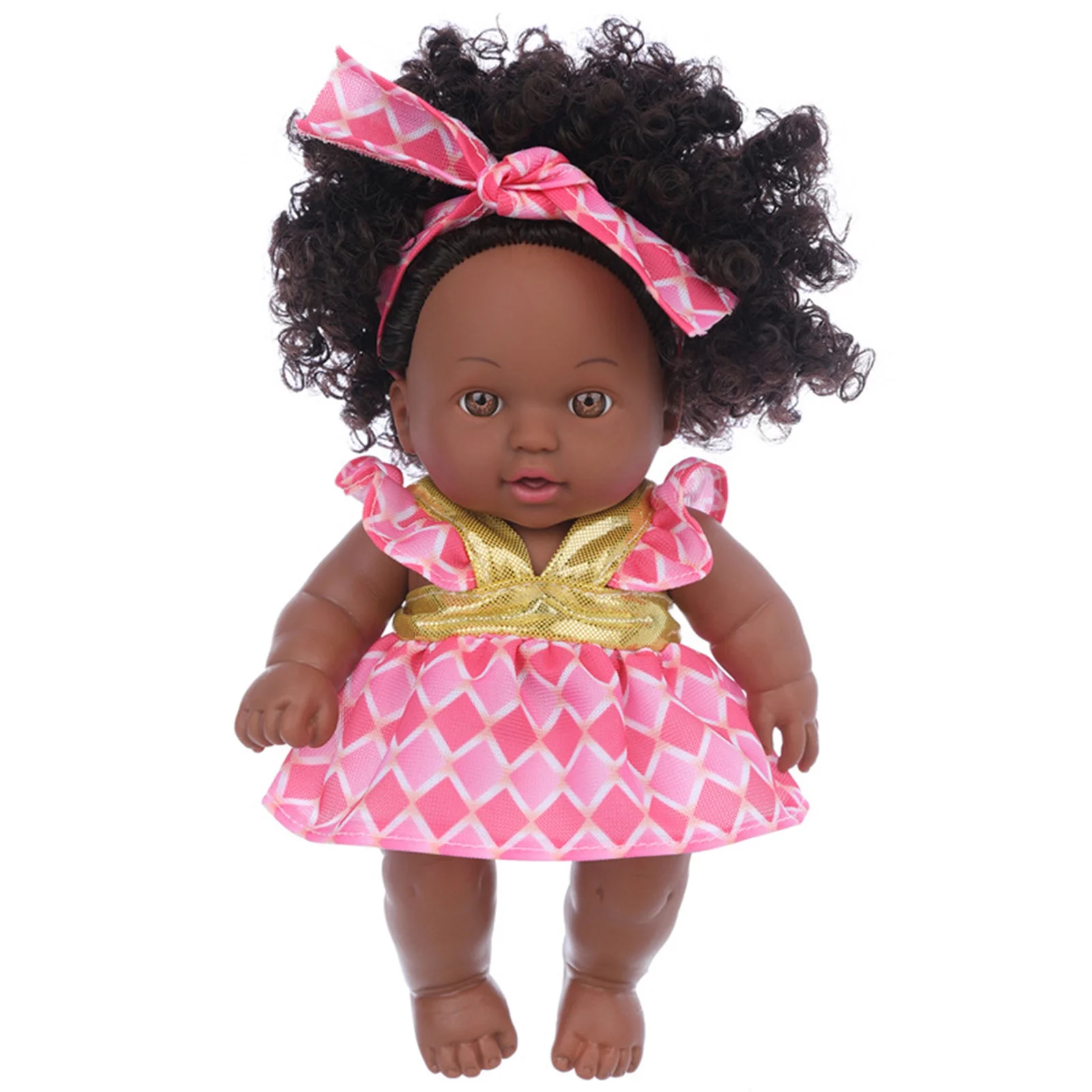 Tarmeek 8 Inch Black Baby Dolls With Clothes Realistic Baby Washable Gift For Kids Girls Christmas Gifts for Kids 3-12Y