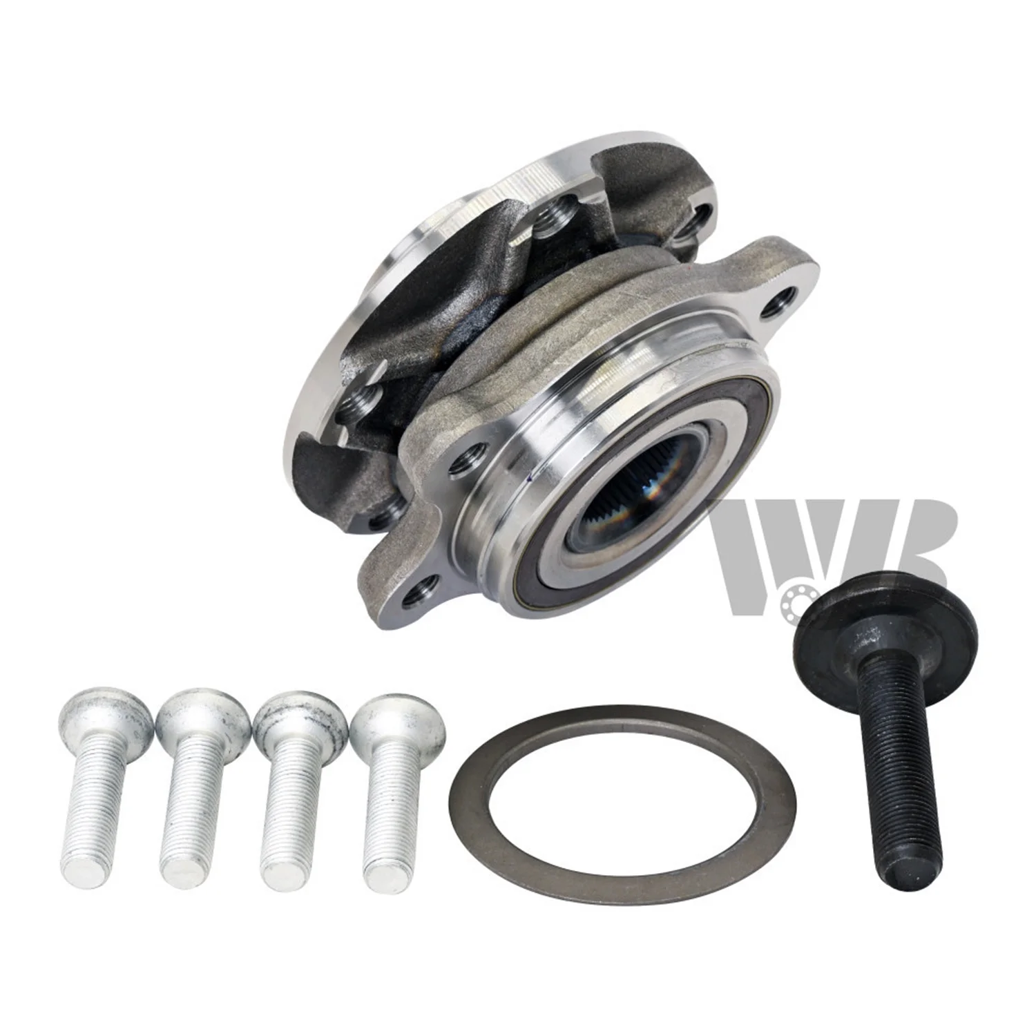 WJB Front Wheel Hub & Bearing Assembly For 2004 2005 2006 Volkswagen Phaeton Sedan 4-Door 4.2L 6.0L 513383