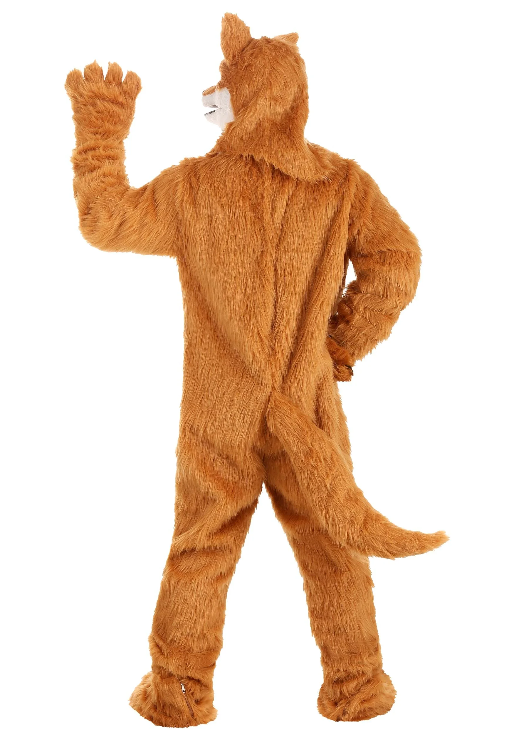 Adult's Fox Costume With Mouth Mover Mask