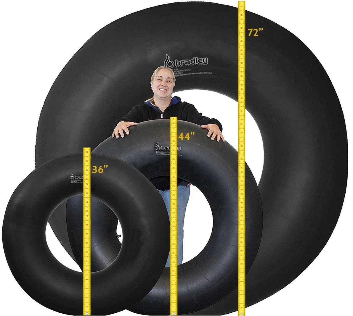 Bradley Truck Tire Snow Tube River Rafting Float Inner Tubes