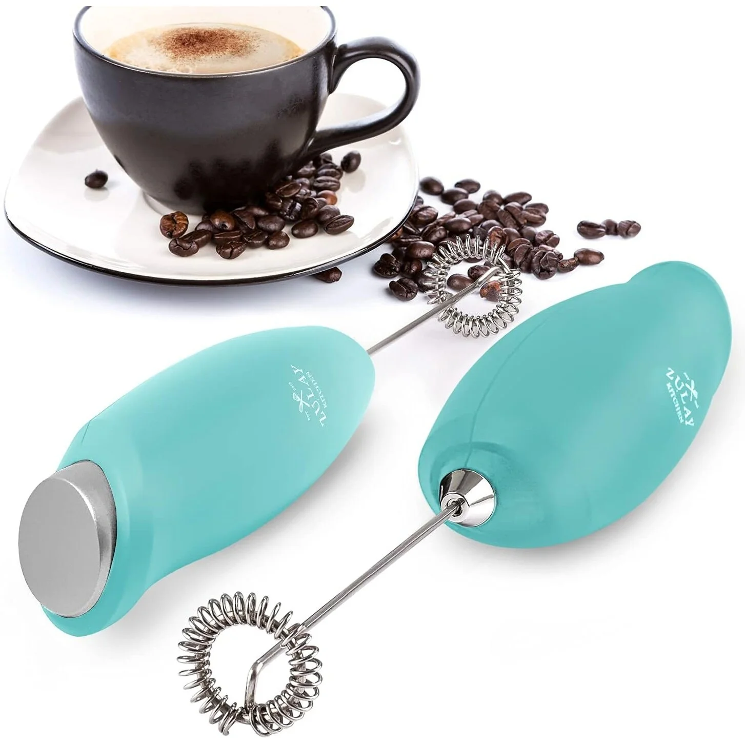 Zulay Kitchen  Premium One-Touch Milk Frother for Coffee Bubblegum