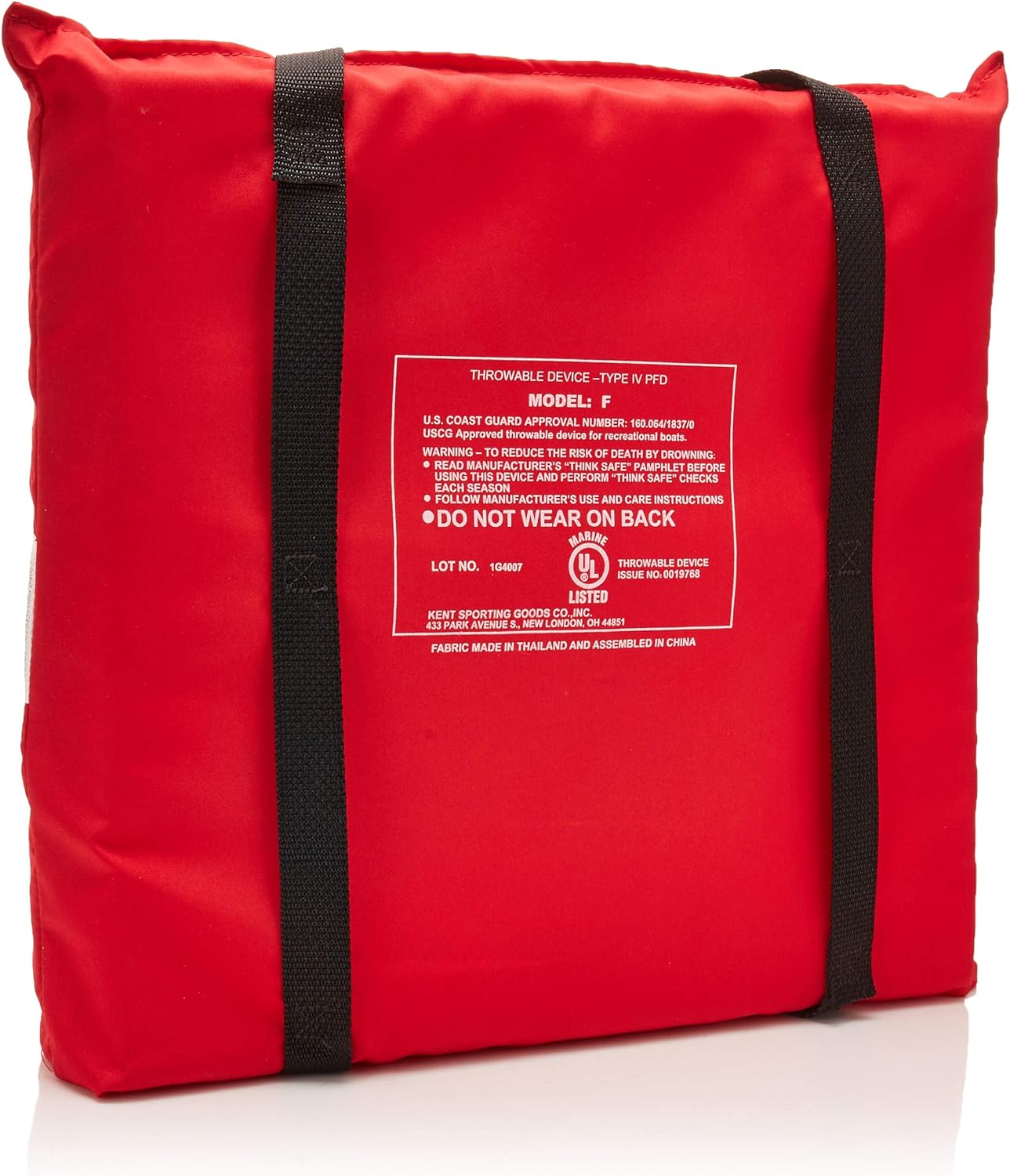 O'Brien Throwable Seat Cushion, Red