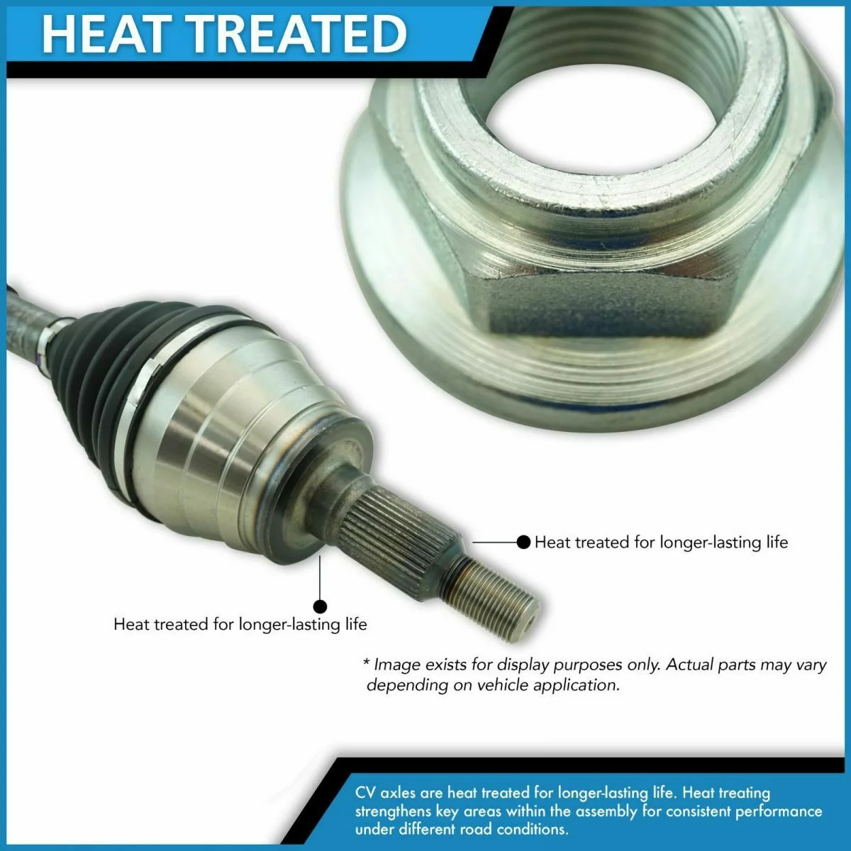 Front CV Axle Shaft Assembly LH RH Pair 2pc For Mercedes-Benz 4Matic