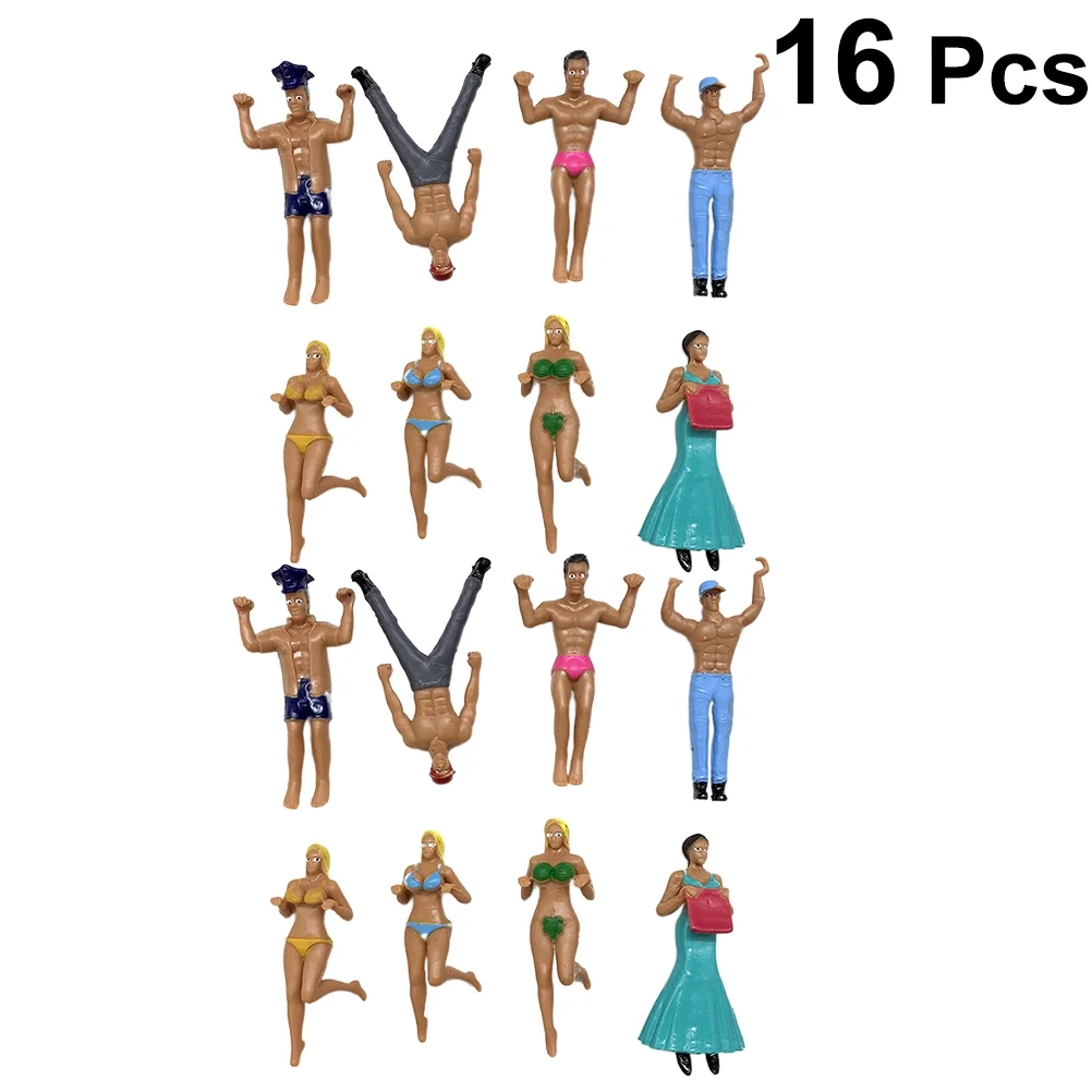 Glass Charms Figurines  Marker Drink Cup People Mini Dollhouse Markers Landscape Garden Fairy Glasses Figures Tags Micro