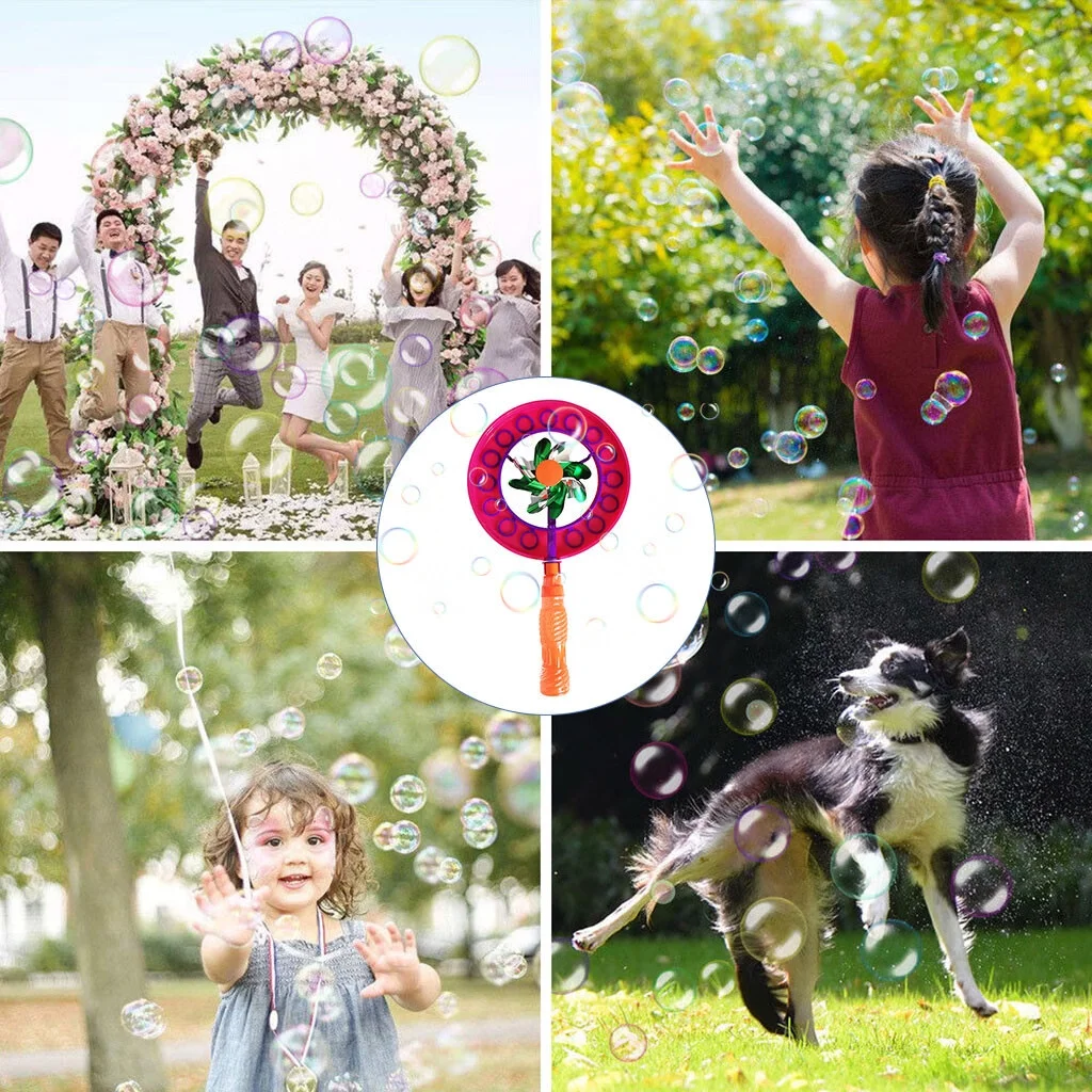 Randolph 2-in-1 Bubble stick windmill Magic Portable Bubble stickChildren Bubble Wan 20ml