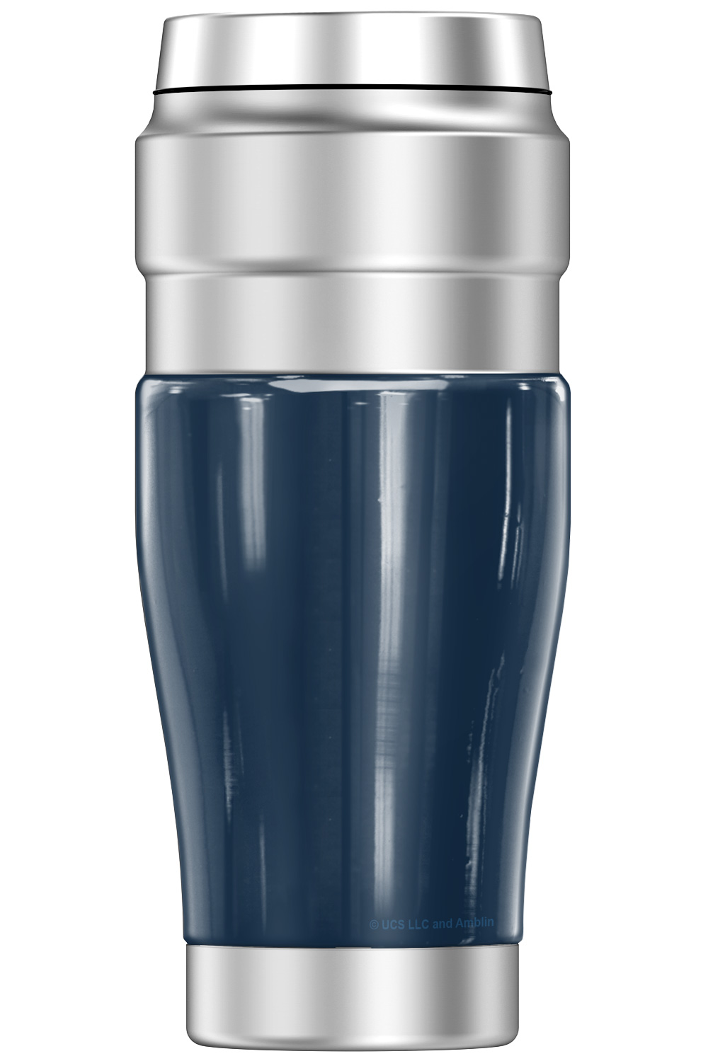 Jurassic World Blue Metallic Logo THERMOS STAINLESS KING Stainless Steel Travel Tumbler, Vacuum insulated & Double Wall, 16oz