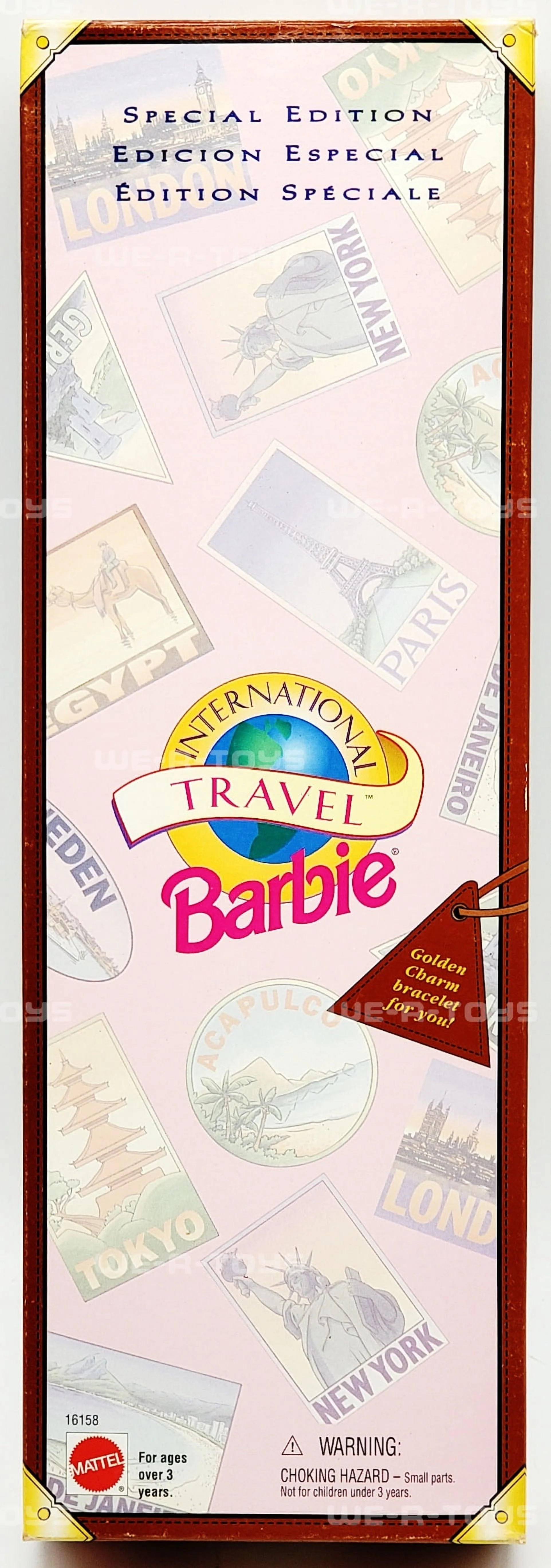 Barbie International Travel Doll 2nd in Series Small Box 1995 Mattel 16158 NRFB