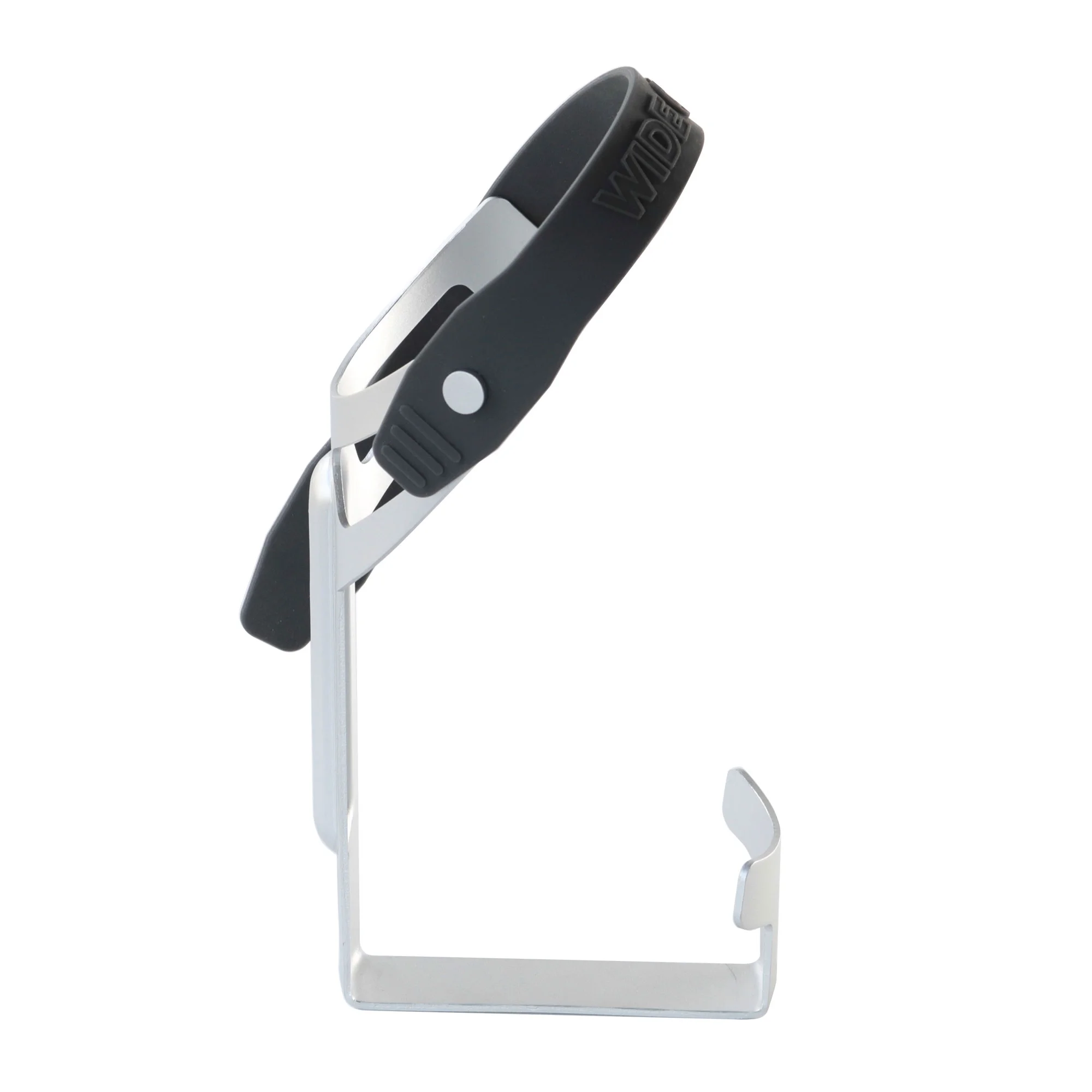 Wide Cage Bicycle Liter Bottle Cage for Hydro Flask, Nalgene, Insulated Bottles - Silver