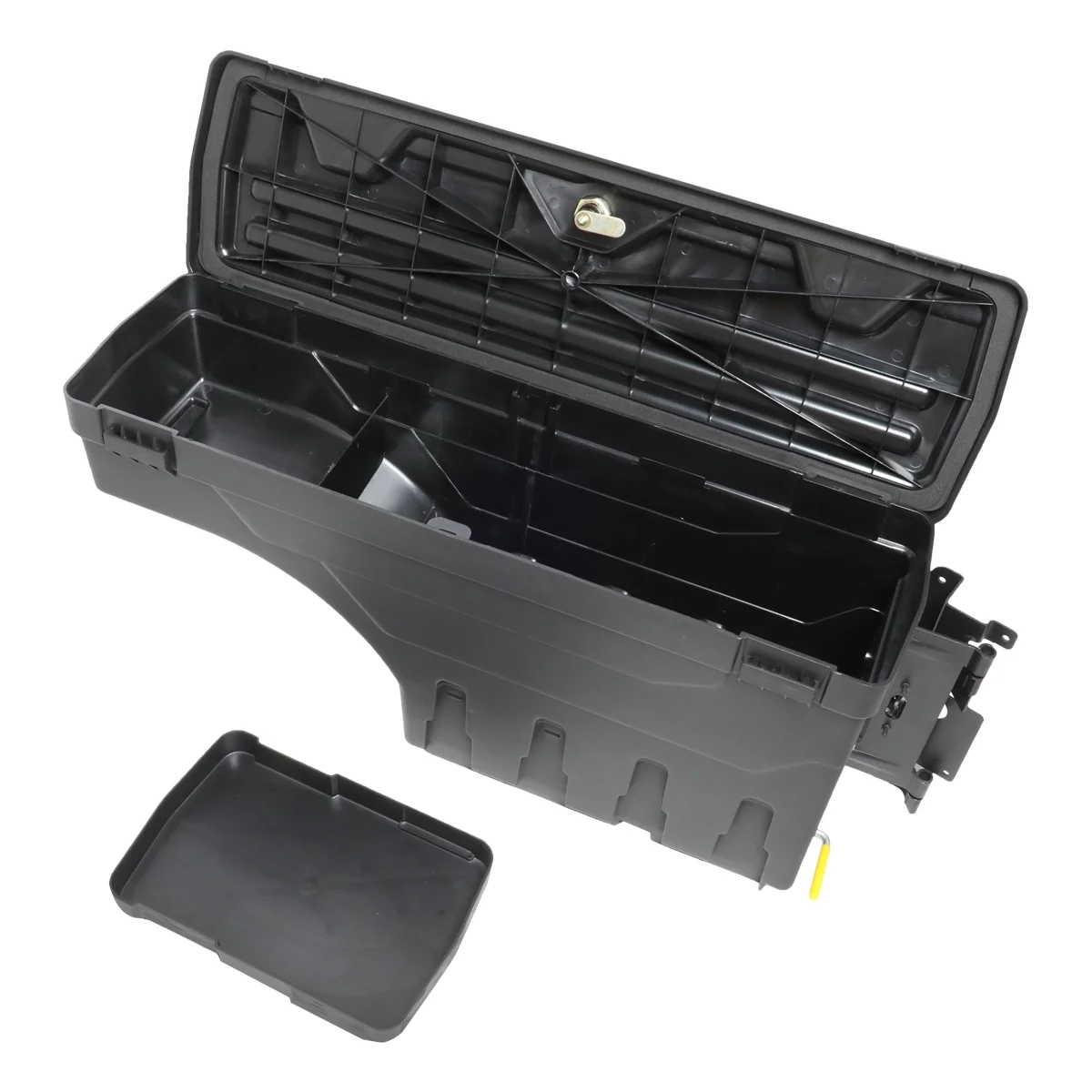 DNA Motoring ZTL-Y-0124 For 2007 to 2019 Chevrolet Silverado GMC Sierra Right Side Truck Bed Wheel Well Storage Case Tool Box 08 09 10 11 12 13 14 15