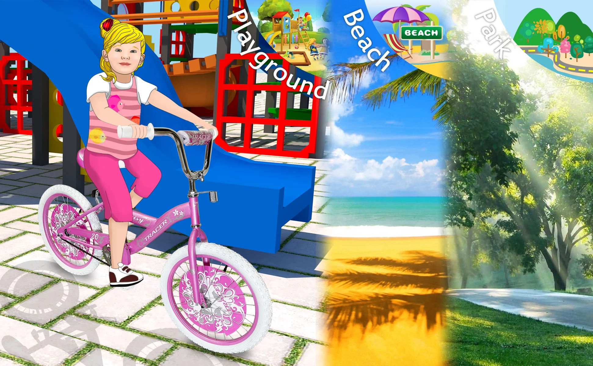 Tracer Daisy BMX 20 Inch Kids Bike with Kickstand, Boys and Girls Age 5 to 9, Pink Color