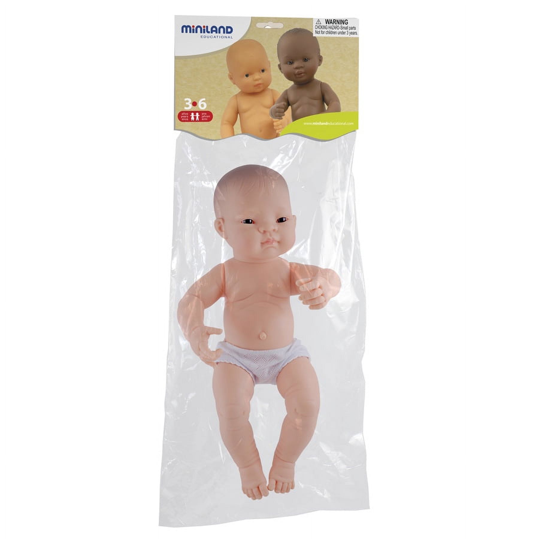 Miniland Educational Anatomically Correct Newborn Doll, Asian Boy